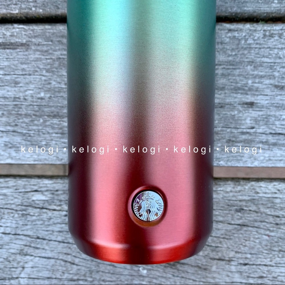 💙LAST🧡Starbucks Blue Aqua Copper Ombre Tumbler - Picture 4 of 8
